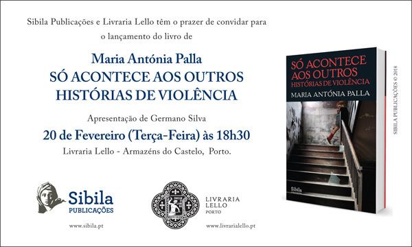Convite Lançamento de "Só Acontece aos Outros" na Livraria Lello